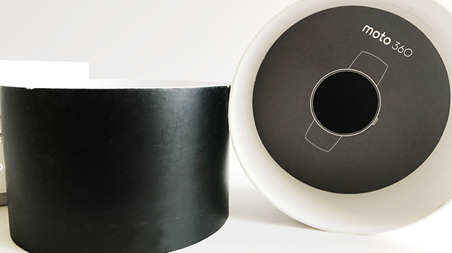 moto手表纸罐包装