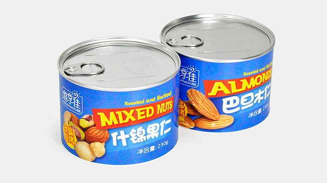 金属易拉盖纸罐包装