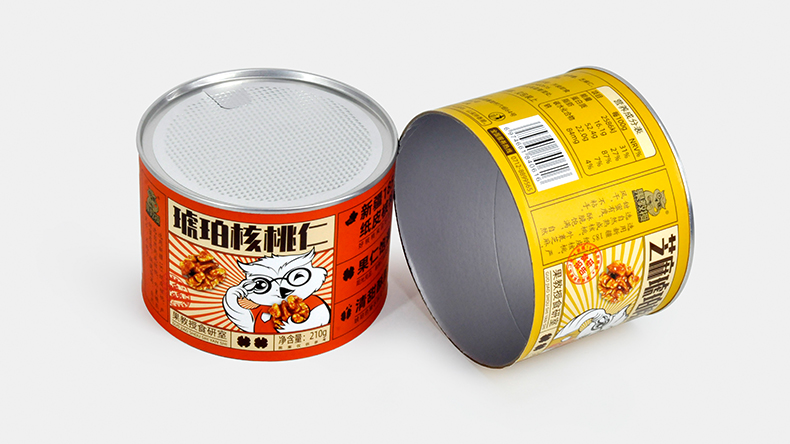 坚果食品纸罐包装 坚果食品纸罐包装