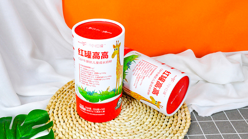 固体饮粉纸罐包装