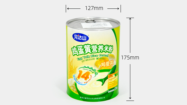 完达山米粉纸罐