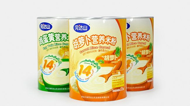 完达山米粉纸罐