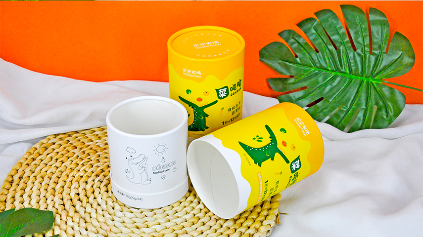 固体饮粉纸罐包装