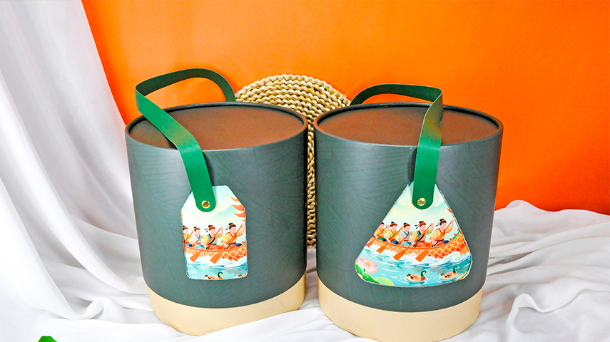 圆形粽子礼盒包装